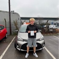 Time passed his test first time in Guildford he is from farnham